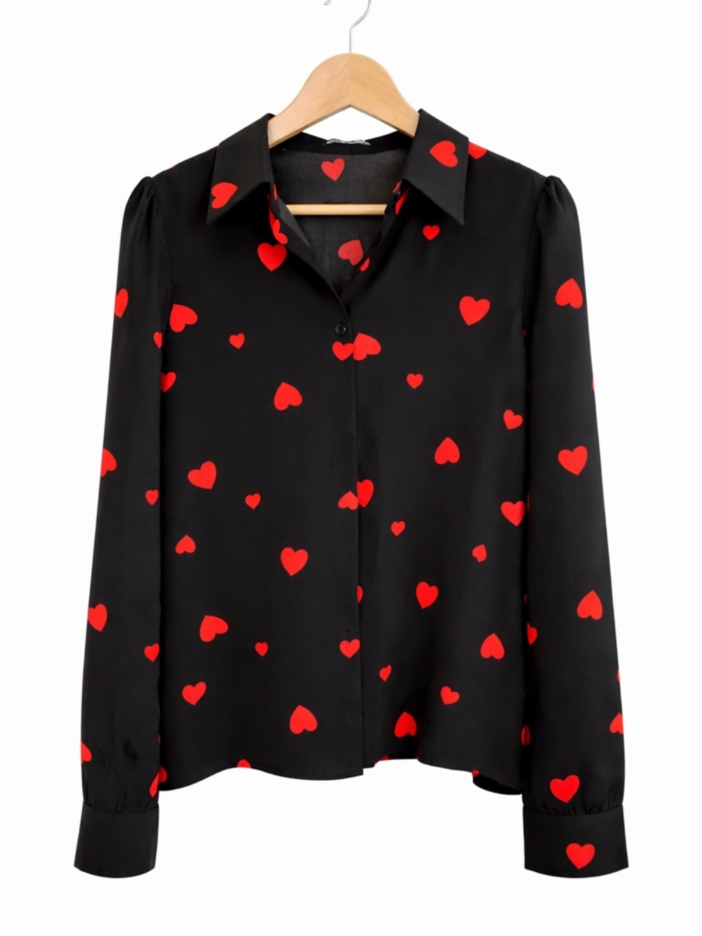 SHEIN Black Top with Branded Neck Label